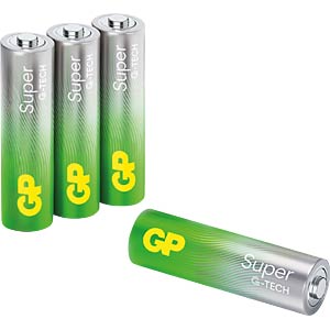 Gp S Aa Super Alkaline Battery Aa Mignon Pack Of At Reichelt