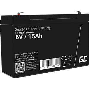 Gc Agm Ah Agm Battery V Ah At Reichelt Elektronik