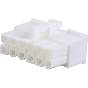 MOLEX 39012125: Molex crimp housing - Mini-Fit Jr. - 2x6-pin - socket ...