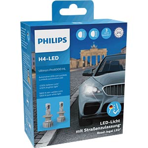 PHI UP600 H4: Fanale per automobile, LED, H4, confezione da 2,  UltinonPro6000 da reichelt elektronik
