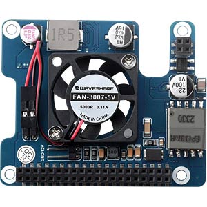 Waveshare Raspberry Pi Shield WAVESHARE Raspberry Pi - PoE Shield for Raspberry 5B | Power supply at ...