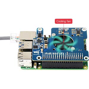 Waveshare Raspberry Pi Shield WAVESHARE Raspberry Pi - PoE Shield for Raspberry 5B | Power supply at ...