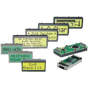 Minimodul 40x20 mm ELECTRONIC ASSEMBLY EA 8081-A3N Minimodul 40x20 mm ELECTRONIC ASSEMBLY EA 8081-A3N