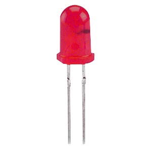 LED BL 5MM RT: Blink-LED, 5 mm, bedrahtet, 2-Pin, rot, 5 mcd, 60° bei  reichelt elektronik