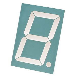 7-Segment-Anzeige, rot, 56,9mm, gem. Kathode KINGBRIGHT SC23-12SRWA 7-Segment-Anzeige, rot, 56,9mm, gem. Kathode KINGBRIGHT SC23-12SRWA