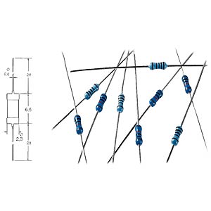 Widerstand, Metallschicht, 470 Ohm, 0207, 0,6 W, 1%