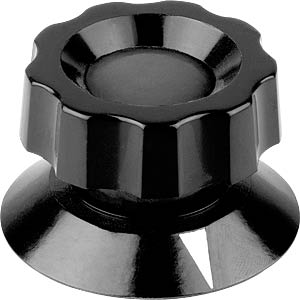 Knob, øA 76 mm, ød 10 mm, black MENTOR 473.91 Knob, øA 76 mm, ød 10 mm, black MENTOR 473.91