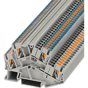 PTTBS 2,5 L-N: Double-deck terminal block, PTTBS 2.5-L - N, gray at ...