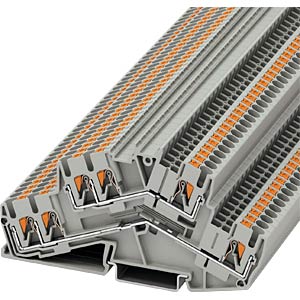 PTTBS 2,5 TWIN: Double-deck terminal block, PTTBS 2.5 Twin, gray at ...