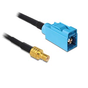 DELOCK 88652 - HF Antennenkabel FAKRA Z Buchse > SMB Buchse RG-174 3 m
