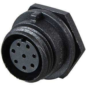 PX0412 - 08S: Connector, front panel, 8-pin, socket at reichelt elektronik