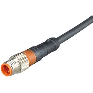 Sensor connection cable, M8 angled plug, 3-pin, 2 m BELDEN RSMWV 3-224/2 M Sensor connection cable, M8 angled plug, 3-pin, 2 m BELDEN RSMWV 3-224/2 M