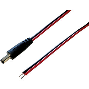 BKL 075108 - DC-Kabel Stecker 2,5/5,5mm rt/sw 0,3m