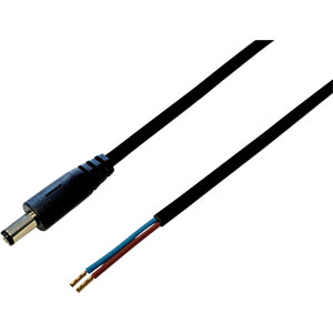 BKL 075178 - DC-Kabel Stecker 2,5/5,5mm sw 0,3m BKL 075178 - DC-Kabel Stecker 2,5/5,5mm sw 0,3m