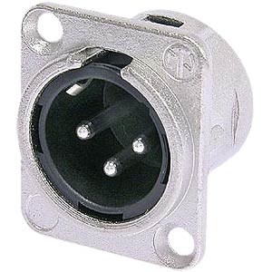 Neutrik-XLR-Flanschstecker, 4-polig NEUTRIK NC 4 MDL 1 Neutrik-XLR-Flanschstecker, 4-polig NEUTRIK NC 4 MDL 1