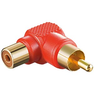 GOOBAY 11686 - Cinch Stecker auf gewinkelte Cinch Buchse