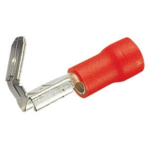 Flachsteckadapter, Breite: 6,35mm, rot FREI Flachsteckadapter, Breite: 6,35mm, rot FREI