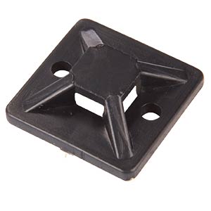 Montagesockel für 4,8 mm Kabelbinder, schwarz, 100er-Pack FREI Montagesockel für 4,8 mm Kabelbinder, schwarz, 100er-Pack FREI