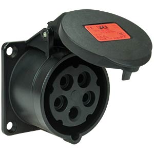 Anbaudose ger. 32A 5p 6h IP44/54 schwarz PC ELECTRIC 325-6x Anbaudose ger. 32A 5p 6h IP44/54 schwarz PC ELECTRIC 325-6x