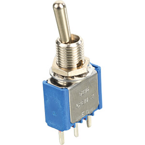 Kippschalter 5A-120VAC, 1x Ein-Ein, Lötfahnen 1A11-NF1STSE Kippschalter 5A-120VAC, 1x Ein-Ein, Lötfahnen 1A11-NF1STSE