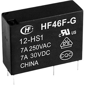 HF46F-G-12-HS1 - Zwischenleistung-Relais subminiatur HF46F-G-12-HS1 - Zwischenleistung-Relais subminiatur