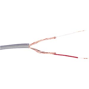 Mikrofonleitung, 2x0,08mm², rund, 50m-Ring FREI Mikrofonleitung, 2x0,08mm², rund, 50m-Ring FREI