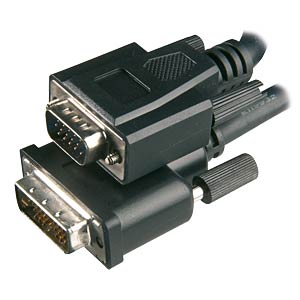 Monitorkabel, DVI 12+5 Stecker auf VGA Stecker, 2 m GOOBAY 50990 Monitorkabel, DVI 12+5 Stecker auf VGA Stecker, 2 m GOOBAY 50990