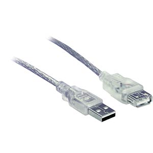 USB 2.0 Kabel, A Stecker auf A Buchse, 5,0 m S-CONN 77125 USB 2.0 Kabel, A Stecker auf A Buchse, 5,0 m S-CONN 77125