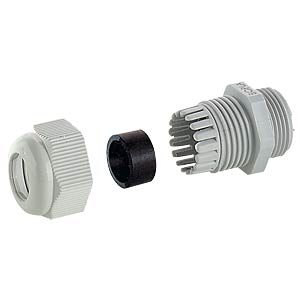 Metrische Kabelverschraubung, 4,5 - 10,0 mm, M16, grau FREI Metrische Kabelverschraubung, 4,5 - 10,0 mm, M16, grau FREI