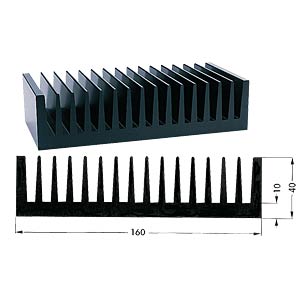 V 6506k Profile Heat Sink 100x160x40mm 0 7k W At Reichelt Elektronik