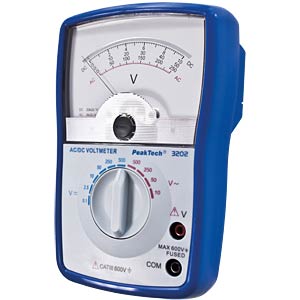 PEAKTECH 3296: analog voltmeter, 0,1 V up to 1000 V at reichelt elektronik