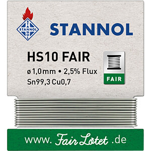 STA HS10F TC1,0W - Lötzinn HS10 FAIR bleifrei mit Kupferanteil