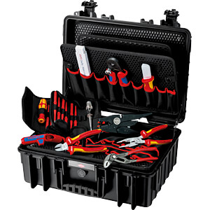 KN 00 21 35: Werkzeugsatz, Werkzeugkoffer, Robust23 Elektro, 25-teilig bei reichelt elektronik