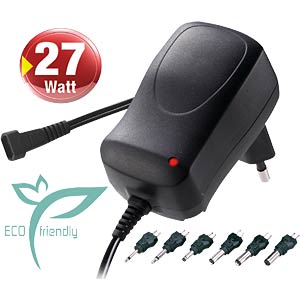 Universal-Schaltnetzteil, 27 W, 3 - 12 V, 2250 mA MINWA MW 3IP25GS Universal-Schaltnetzteil, 27 W, 3 - 12 V, 2250 mA MINWA MW 3IP25GS