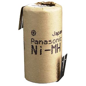 Sub-C-Akku, NiMh, 1,2 V, 2500 mAh, Z-Lötfahnen PANASONIC Sub-C-Akku, NiMh, 1,2 V, 2500 mAh, Z-Lötfahnen PANASONIC
