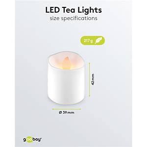 GOOBAY Akku-LED-Teelichter mit Timer, 6er-Set | Dekoration günstig kaufen