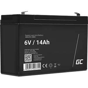 GC AGM34 14AH: AGM battery, 6 V, 14 Ah at reichelt elektronik