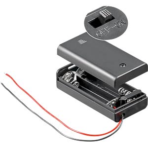 HALTER 2XAA - Batteriehalter für 2 Mignon (AA)