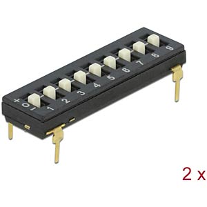 Produkte 66159 DIP-Schiebeschalter 8-stellig 2,54 mm Rastermaß THT Produkte 66159 DIP-Schiebeschalter 8-stellig 2,54 mm Rastermaß THT