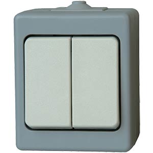 Serienschalter, Feuchtraum IP44, Aufputz, grau KOPP 5635.4800.1 Serienschalter, Feuchtraum IP44, Aufputz, grau KOPP 5635.4800.1