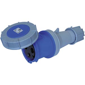 CEE-Kupplung, 230V, 16A, blau PC ELECTRIC 213-6 CEE-Kupplung, 230V, 16A, blau PC ELECTRIC 213-6
