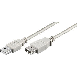 GOOBAY 68715 - USB 2.0 Hi-Speed Verlängerungskabel 1,8 m grau