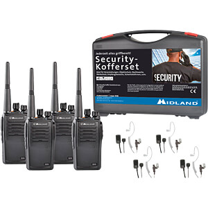 MIDLAND G15 S4 - Business PMR Security-Koffer 4er Set