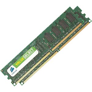 4GB DDR2 800 CL5 Corsair 2er Kit CORSAIR VS4GBKIT800D2 4GB DDR2 800 CL5 Corsair 2er Kit CORSAIR VS4GBKIT800D2