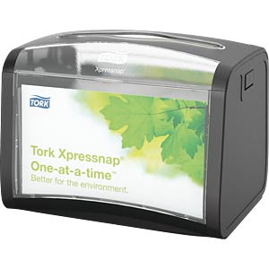 Tork Xpressnap Fit Serviettenspender Starter Pack N14 + 2 Nachfüllpacks (240 Blatt) - Für Theken, Kompakt