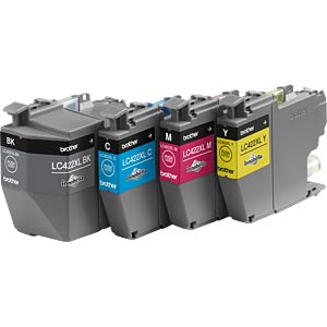 Lot De 8 Cartouches D'encre Compatibles Brother LC422XL - 2 Noir (3000p), 2 Cyan, 2 Magenta, 2 Jaune - Pour Imprimantes J Série - 9