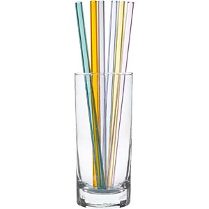 TFA 14201906 - Trinkhalme aus Glas farbig (6er Pack inkl. Reinigungsbürste)