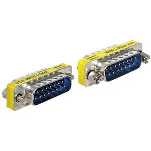 DELOCK 65479 - Adapter Sub-D 15Pin Stecker/Stecker