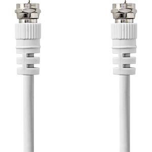NEDIS Satelliten- und Antennenkabel, F Stecker <> F Stecker, 5.00m, We | Geräte Anschlusskabel (F) günstig kaufen