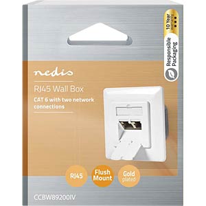 Presa LAN presa di rete Cat. 6 / Cat. 7 RJ 45 LAN Dose LAN Dose 4012386472056 eB Presa LAN presa di rete Cat. 6 / Cat. 7 RJ 45 LAN Dose LAN Dose 4012386472056 eB
